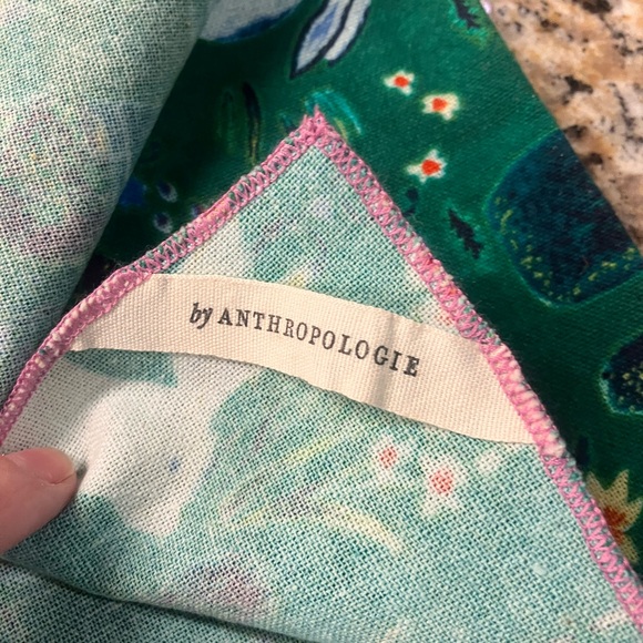 Anthropologie Green Floral Rabbit Tapestry - Picture 3 of 3